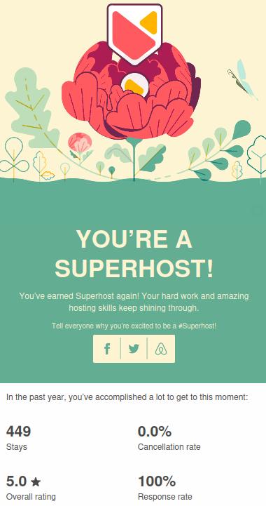 Superhost badge